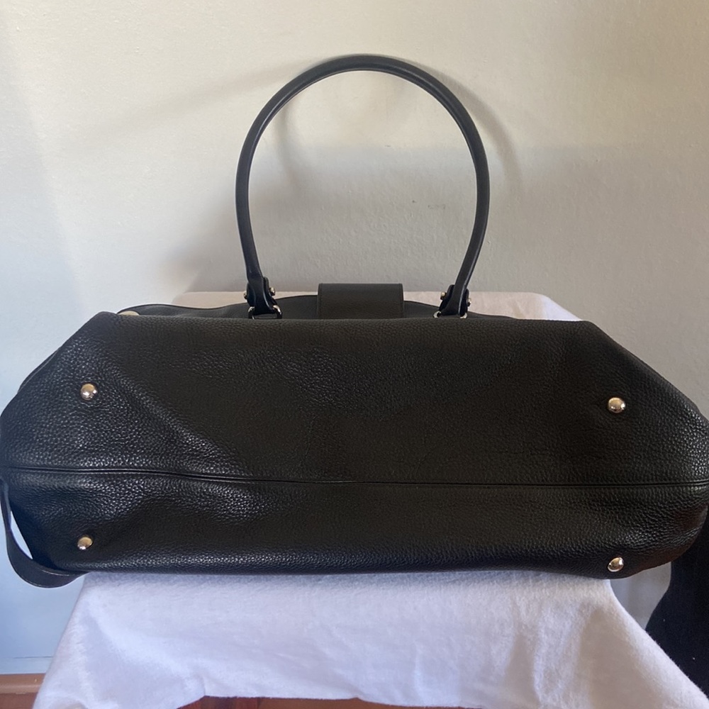 Salvatore Ferragamo Pebbled Leather Satchel/Crossbody - Picture 6 of 11